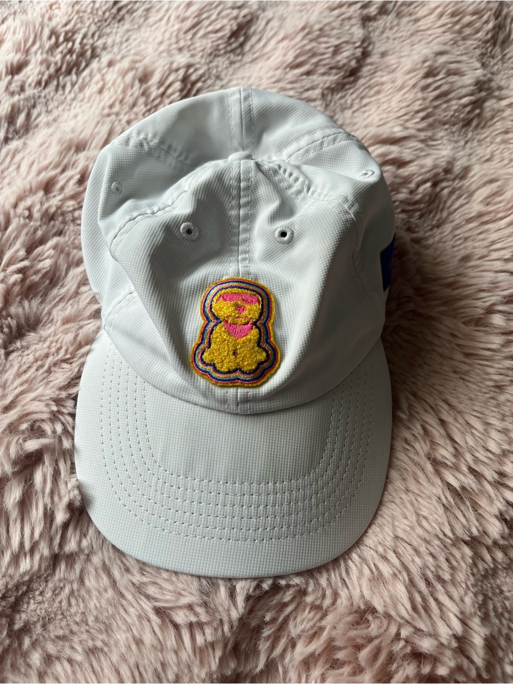 Raising Canes Fuzzy Embroidered Dog Hat Adjustable
